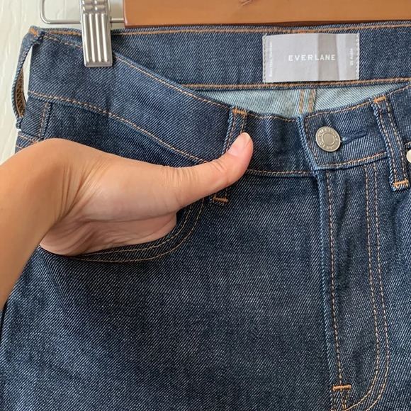Everlane The Mid-rise Skinny denim Jeans Ankle crop size 25 in Dark Indigo - Picture 8 of 16